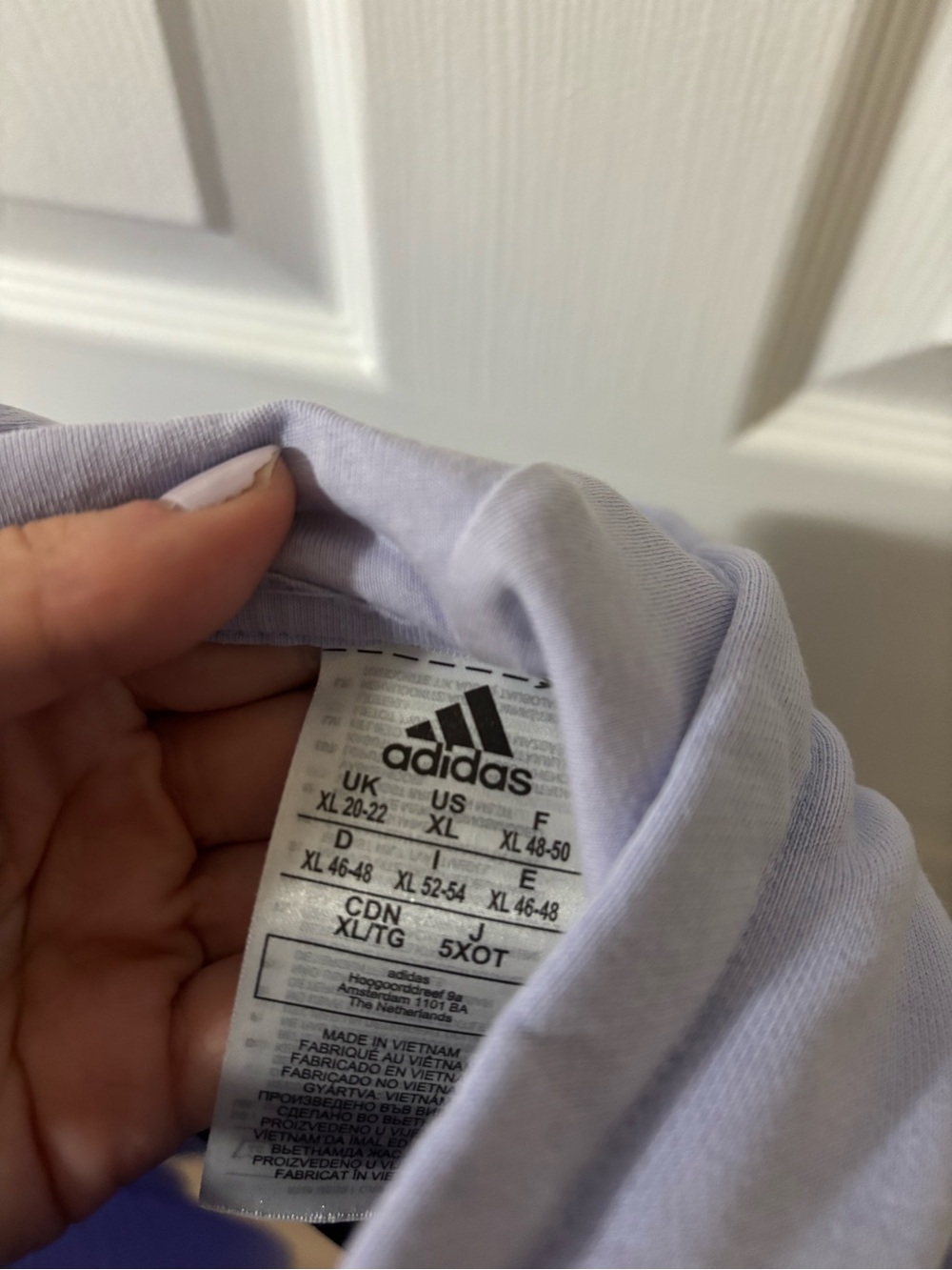 adidas Light Lavender Crewneck Sweatshirt - Picture 3 of 3